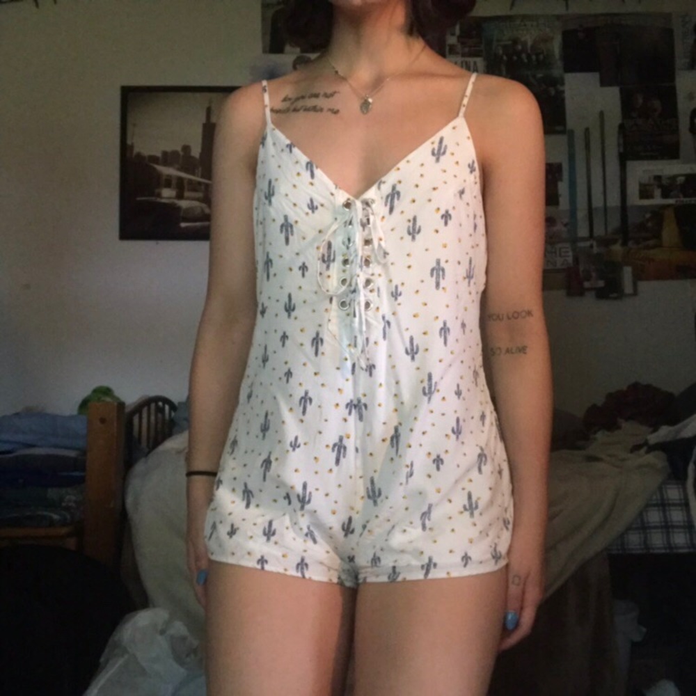 forever 21 cactus romper